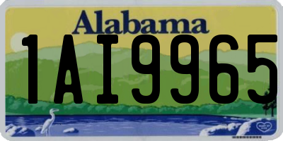 AL license plate 1AI9965