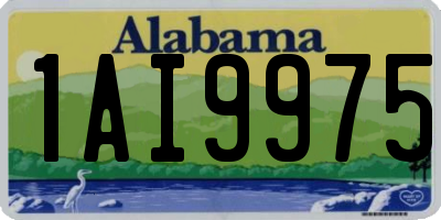 AL license plate 1AI9975