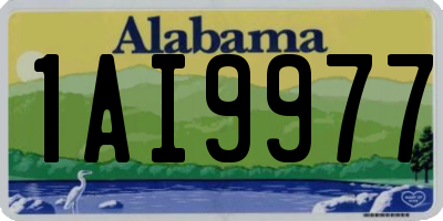 AL license plate 1AI9977