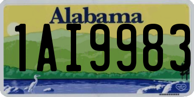 AL license plate 1AI9983