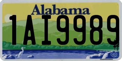 AL license plate 1AI9989