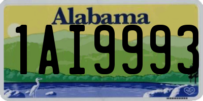 AL license plate 1AI9993