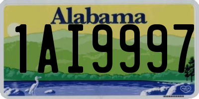 AL license plate 1AI9997