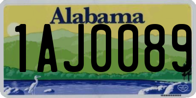 AL license plate 1AJ0089