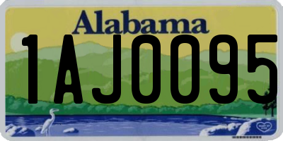 AL license plate 1AJ0095