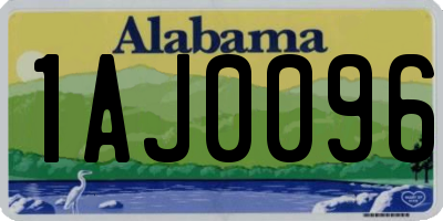 AL license plate 1AJ0096
