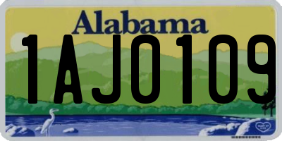 AL license plate 1AJ0109