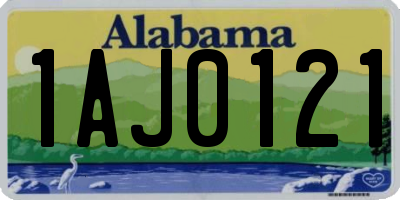 AL license plate 1AJ0121