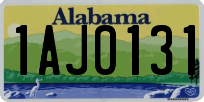 AL license plate 1AJ0131