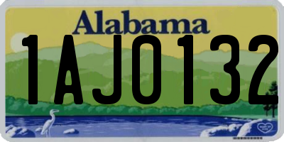 AL license plate 1AJ0132