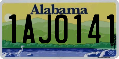 AL license plate 1AJ0141