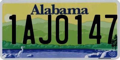 AL license plate 1AJ0147