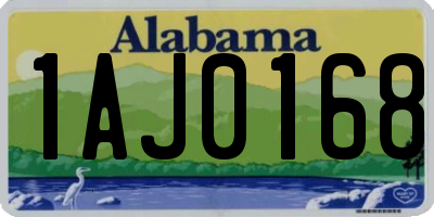 AL license plate 1AJ0168