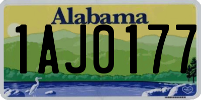 AL license plate 1AJ0177