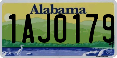 AL license plate 1AJ0179