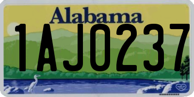 AL license plate 1AJ0237
