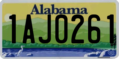 AL license plate 1AJ0261