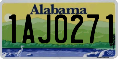 AL license plate 1AJ0271