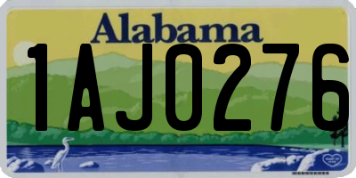AL license plate 1AJ0276