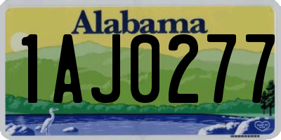 AL license plate 1AJ0277