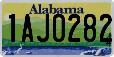 AL license plate 1AJ0282