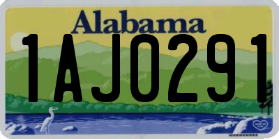 AL license plate 1AJ0291