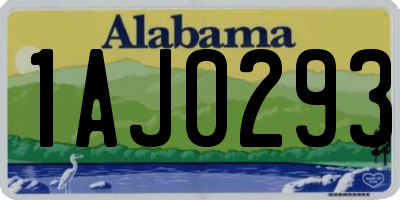 AL license plate 1AJ0293