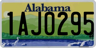 AL license plate 1AJ0295