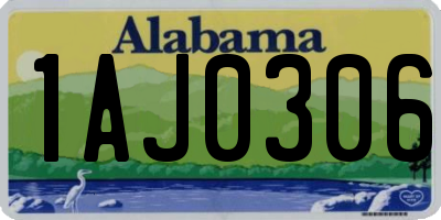AL license plate 1AJ0306