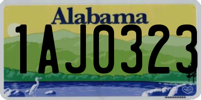 AL license plate 1AJ0323