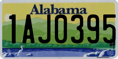 AL license plate 1AJ0395
