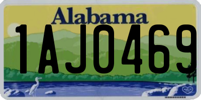 AL license plate 1AJ0469