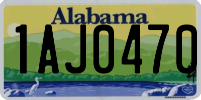 AL license plate 1AJ0470