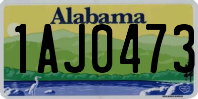 AL license plate 1AJ0473