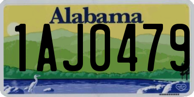 AL license plate 1AJ0479