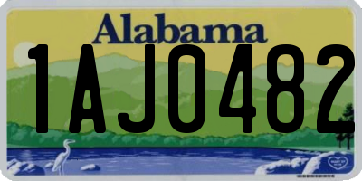AL license plate 1AJ0482