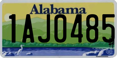 AL license plate 1AJ0485