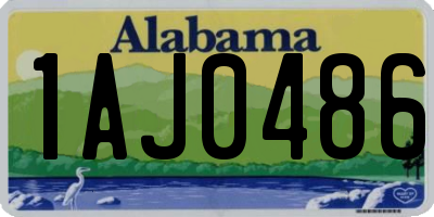 AL license plate 1AJ0486