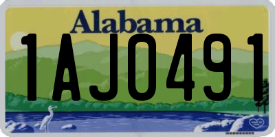 AL license plate 1AJ0491