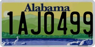 AL license plate 1AJ0499