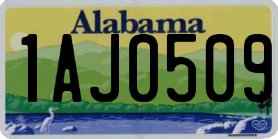 AL license plate 1AJ0509