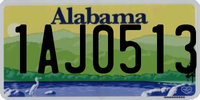 AL license plate 1AJ0513