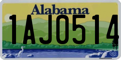 AL license plate 1AJ0514
