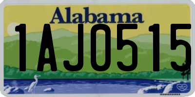 AL license plate 1AJ0515