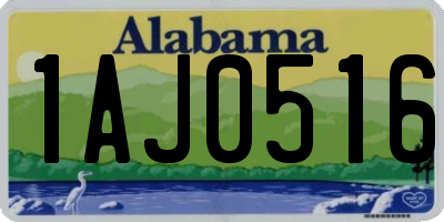 AL license plate 1AJ0516
