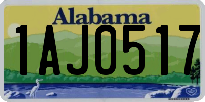 AL license plate 1AJ0517