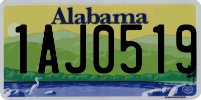 AL license plate 1AJ0519