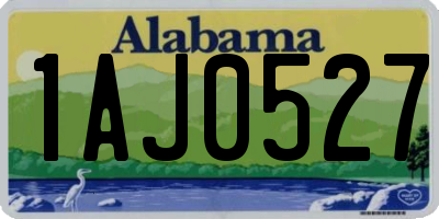 AL license plate 1AJ0527