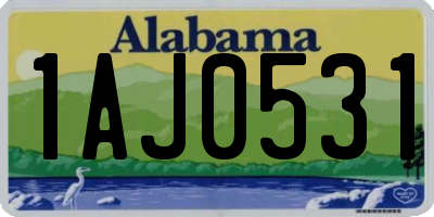 AL license plate 1AJ0531