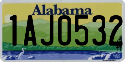 AL license plate 1AJ0532